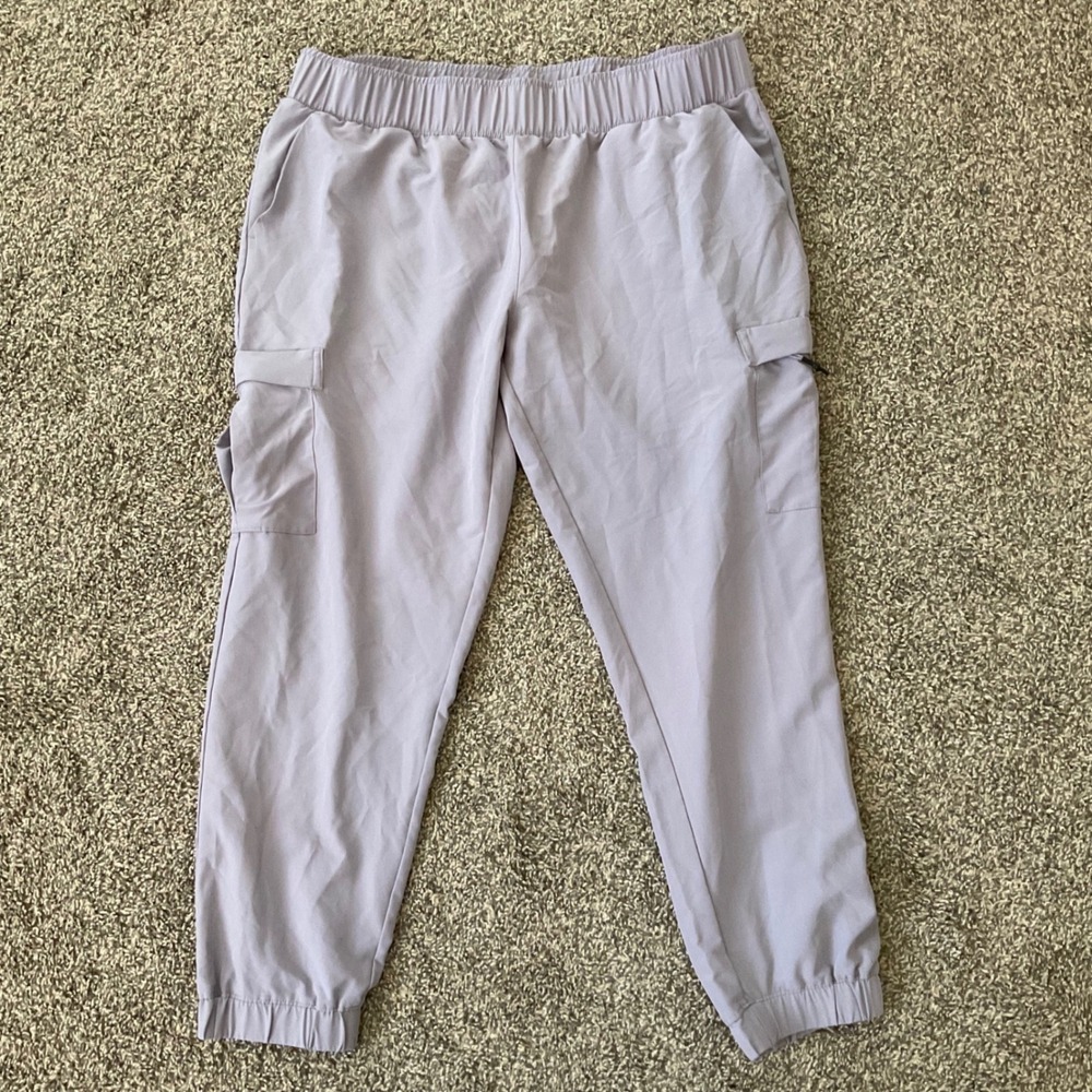 Mondetta Cargo Joggers XL Lavender Lilac Stretch Athleisure Hiking Pants